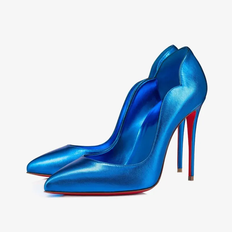 Elegant Blue Pointed Heels sold by ArnoConti