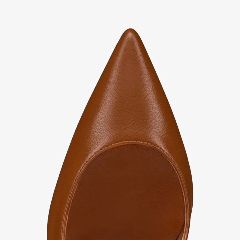 Sophisticated Brown Ankle Heels sold by ArnoConti product image thumbnail 3