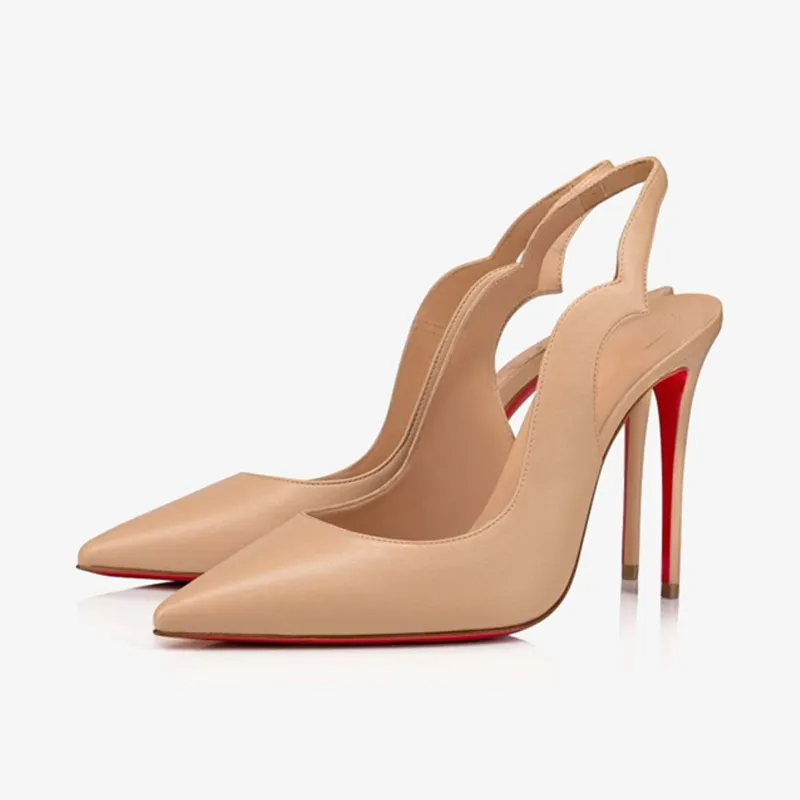 Stylish Beige Cutout Pumps sold by ArnoConti