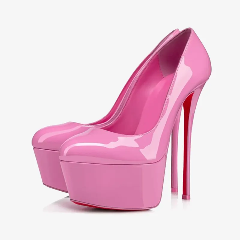 Glossy Pink High Heels sold by ArnoConti