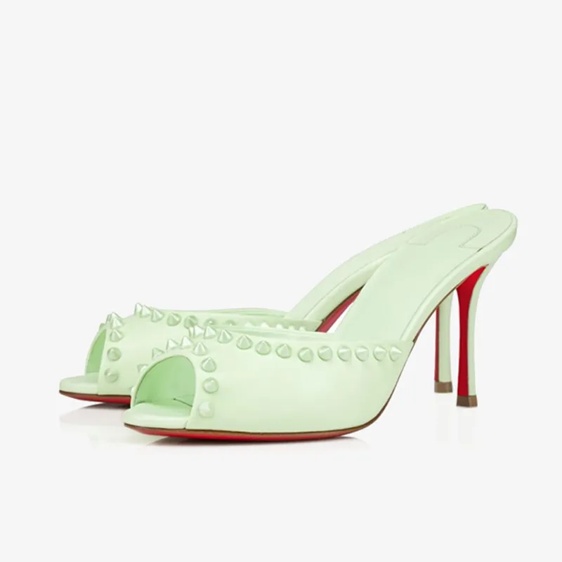 Bold Green Nappa Heels sold by ArnoConti