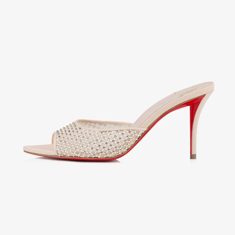 Elegant Nude Crystal Sandals sold by ArnoConti