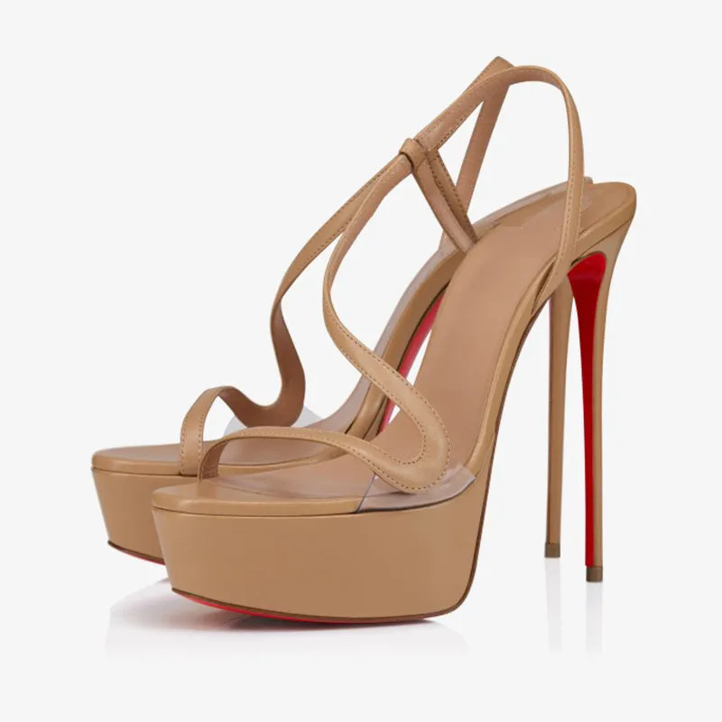 Elegant Blush High Heel Sandals sold by ArnoConti