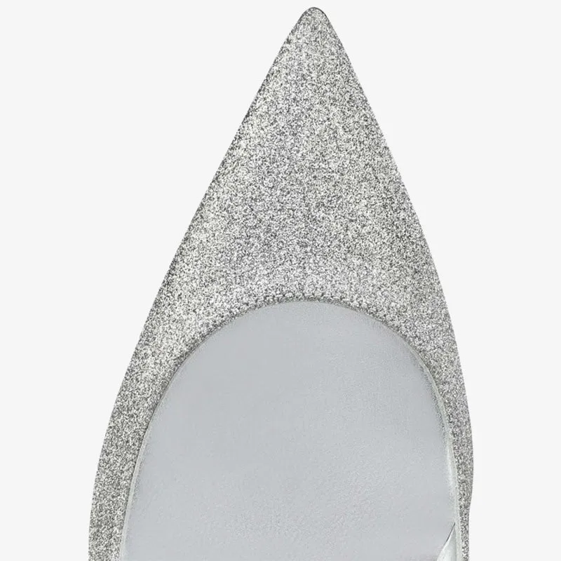 Elegant Silver Sculpted Pumps Description: sold by ArnoConti product image thumbnail 4