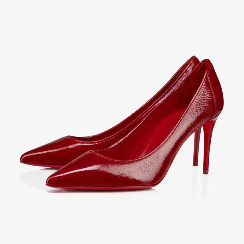 Chic Scarlet Pointed Heels sold by ArnoConti