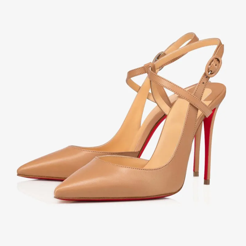 Sleek Nude Stiletto Pumps sold by ArnoConti