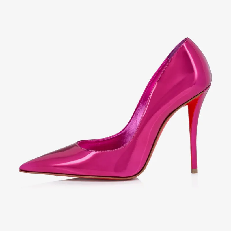 Glossy Pink Stiletto Pumps sold by ArnoConti product image thumbnail 3