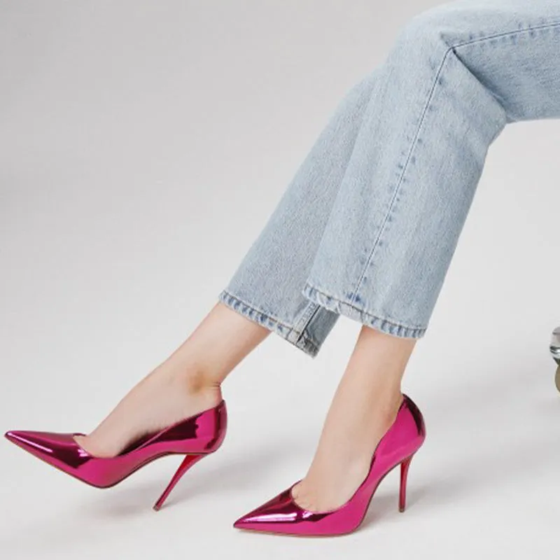 Glossy Pink Stiletto Pumps sold by ArnoConti product image thumbnail 2