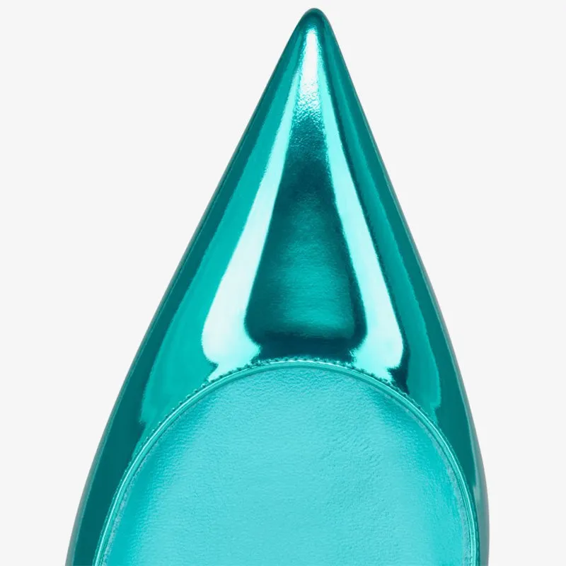 NEW MUSE |Glossy Blue High Heel Pumps sold by ArnoConti product image thumbnail 4