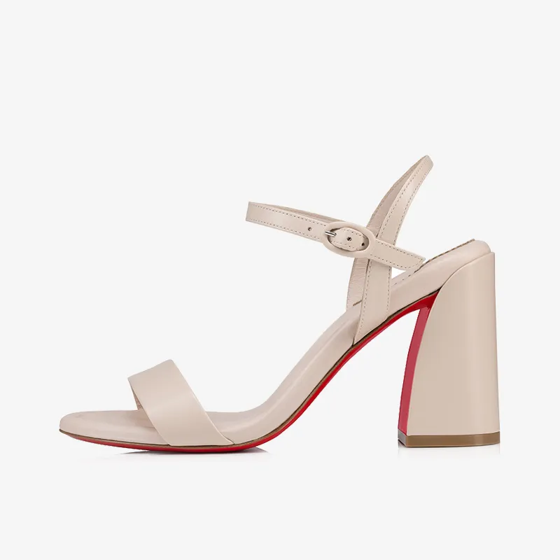 Chic Beige Leather Heels sold by ArnoConti product image thumbnail 3