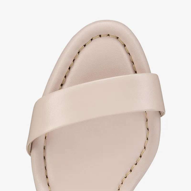 Chic Beige Leather Heels sold by ArnoConti product image thumbnail 4