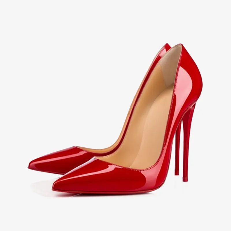 Elegant Red Pointed Pumps made by ArnoConti