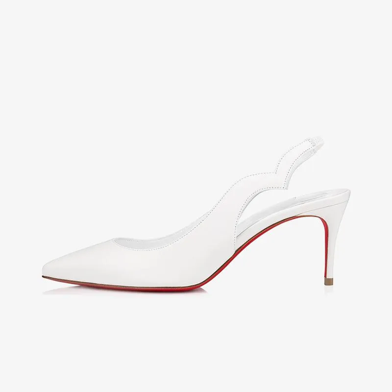 Trendy White Leather Pump sold by ArnoConti product image thumbnail 5