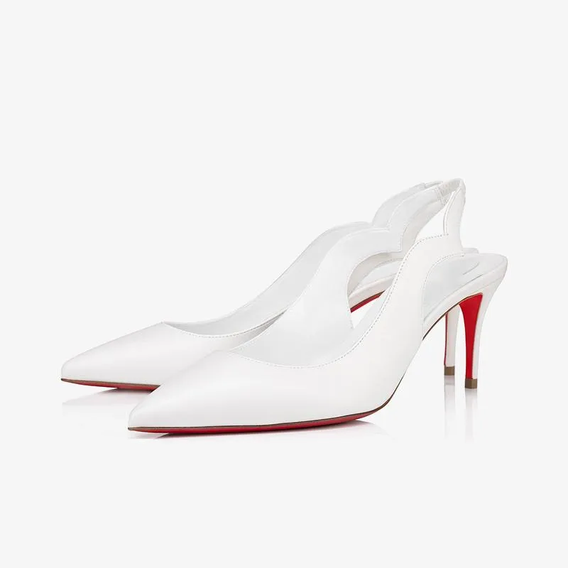 Trendy White Leather Pump sold by ArnoConti