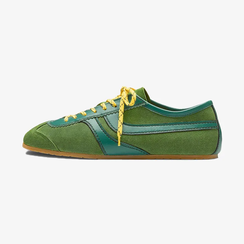 Vibrant Green Suede Sneakers made by ArnoConti