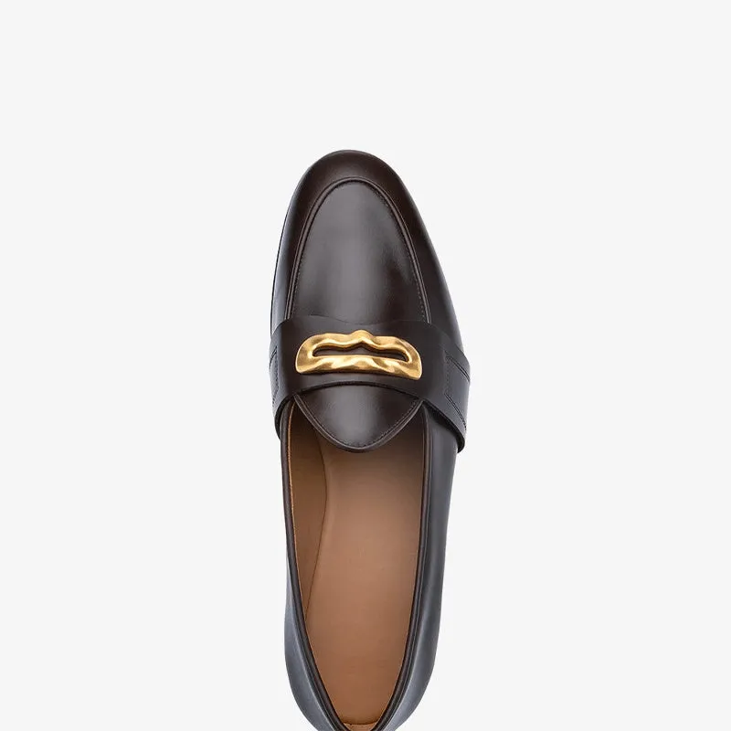 Elegant Cocoa Leather Loafers for Everyday Wear sold by ArnoConti product image thumbnail 4