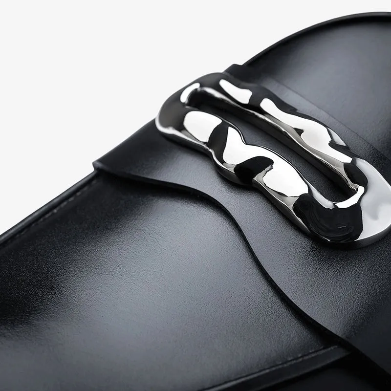 Refined Slip-On Loafers in Hand-Brushed Black Leather sold by ArnoConti product image thumbnail 3