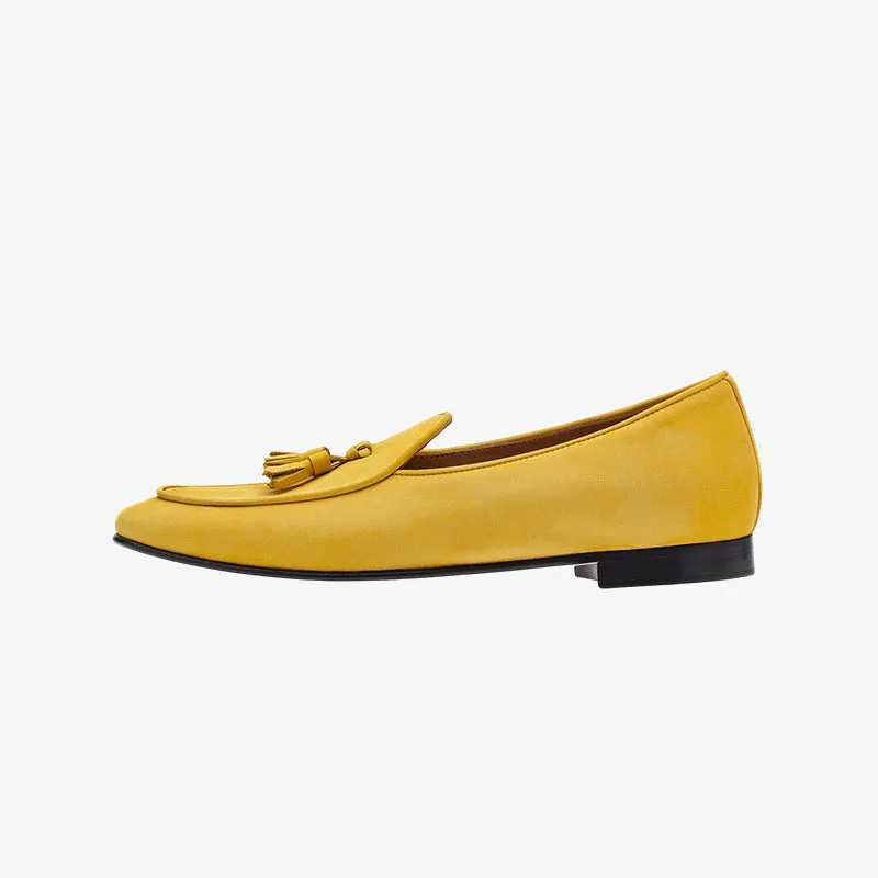 Soft Mustard Leather Loafers for Everyday Elegance sold by ArnoConti product image thumbnail 2