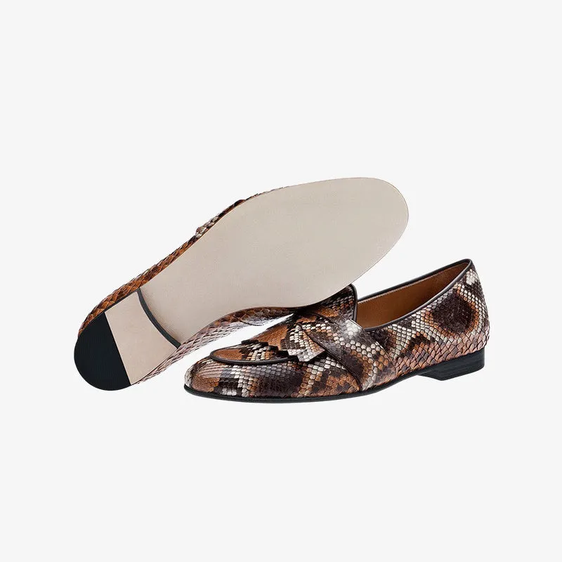 Artisan Brown Loafers with Multitone Leather Finish sold by ArnoConti product image thumbnail 5