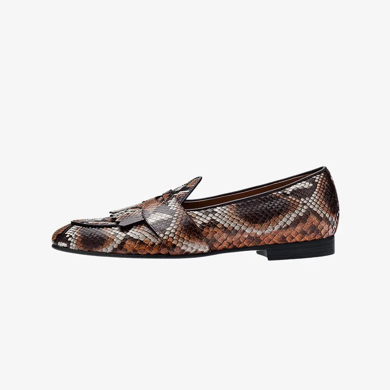 Artisan Brown Loafers with Multitone Leather Finish sold by ArnoConti product image thumbnail 2