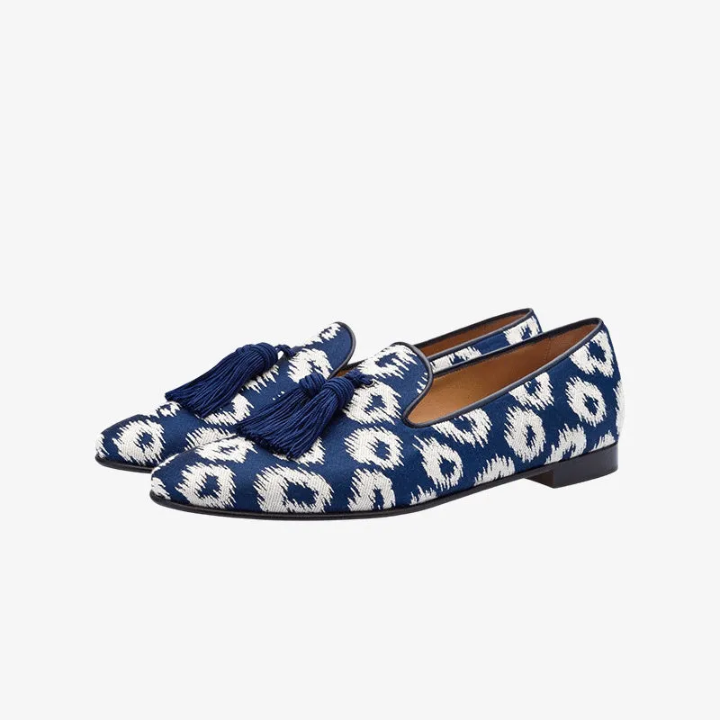 Lightweight Canvas Loafers with Fringed Tassel Detail made by ArnoConti