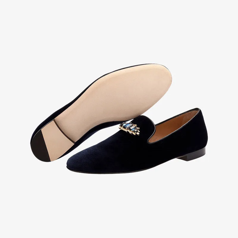 Luxury Velvet Slip-On Loafers for Formal Wear sold by ArnoConti product image thumbnail 4