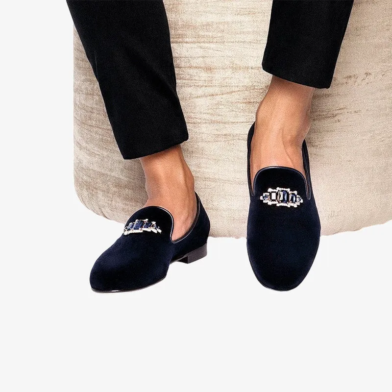 Luxury Velvet Slip-On Loafers for Formal Wear sold by ArnoConti product image thumbnail 2