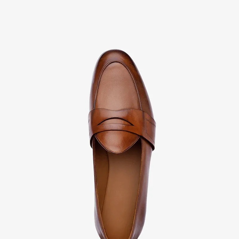 Artisan Brown Calfskin Loafers for Timeless Everyday Wear sold by ArnoConti product image thumbnail 5