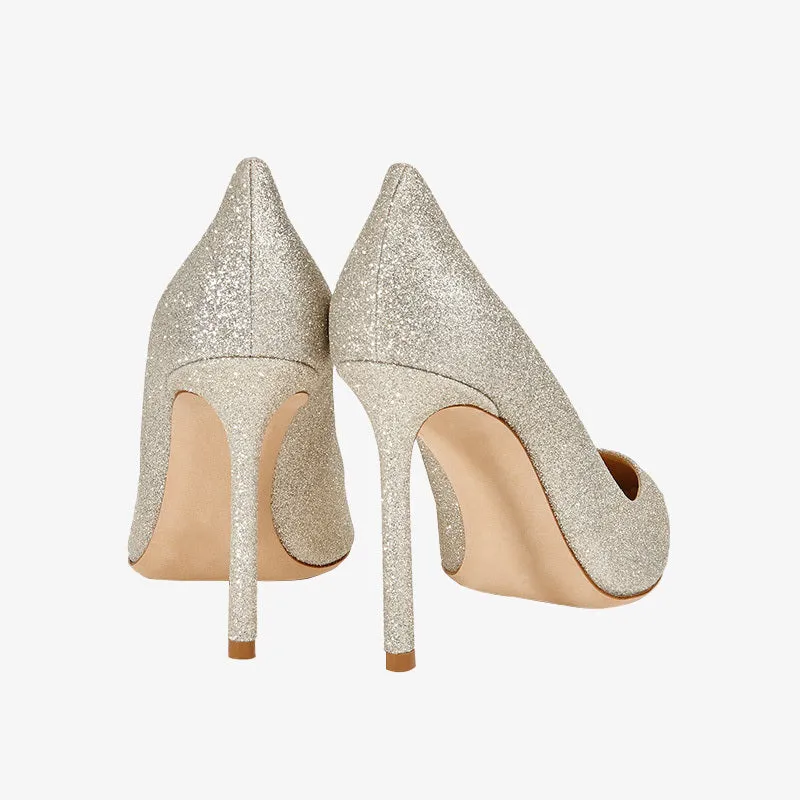 Beige Pointed-Toe Mid Heel Pumps for Everyday Elegance sold by ArnoConti product image thumbnail 4