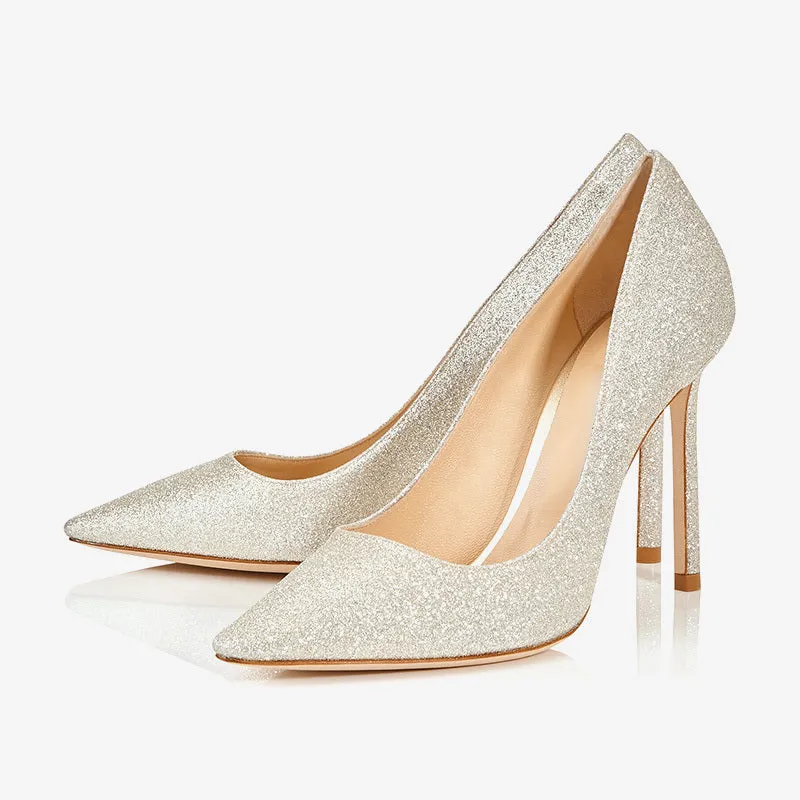 Beige Pointed-Toe Mid Heel Pumps for Everyday Elegance made by ArnoConti
