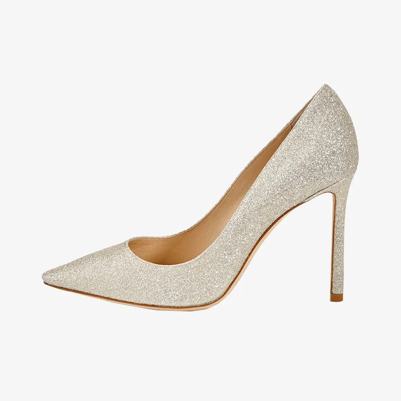 Beige Pointed-Toe Mid Heel Pumps for Everyday Elegance sold by ArnoConti product image thumbnail 3