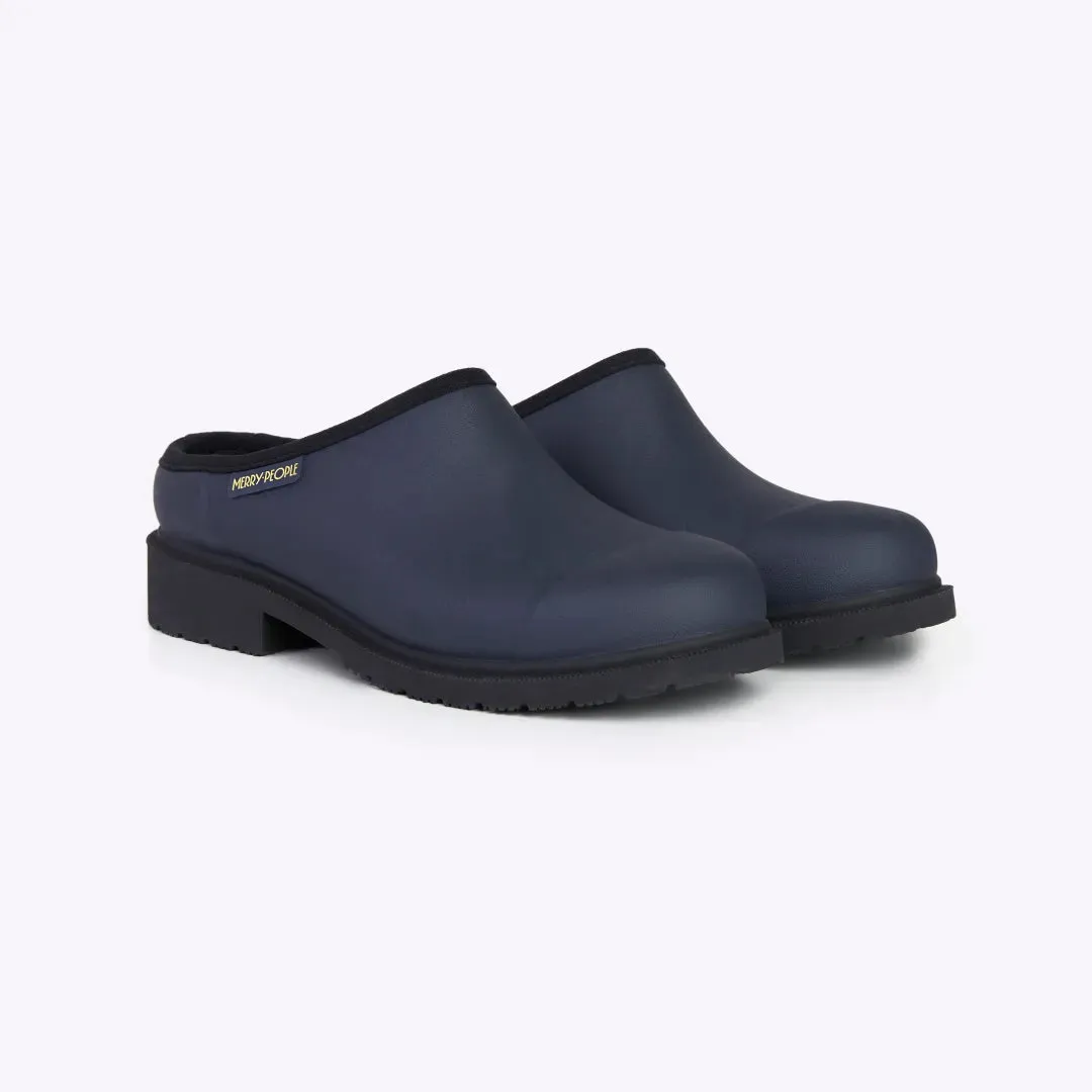 Billie Clog // Midnight Blue sold by Merry People