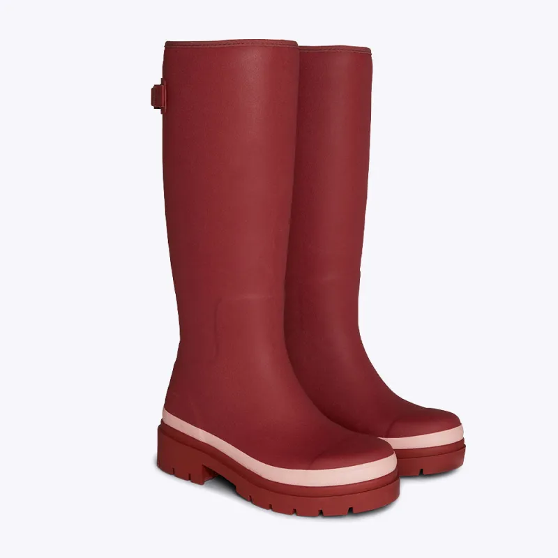 Fergie Tall Rain Boot // Beetroot Red [Retired] made by Merry People