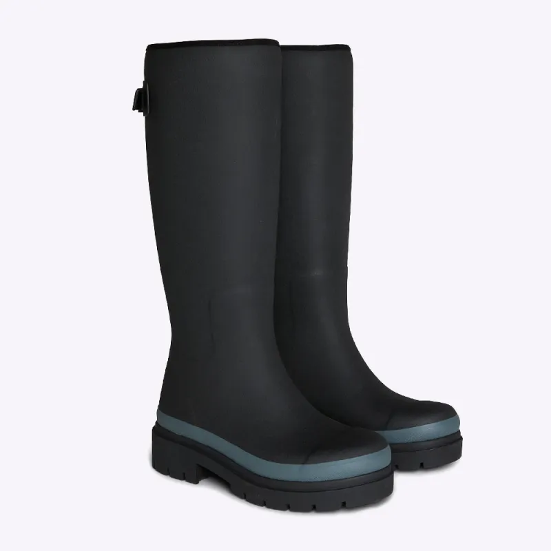 Fergie Tall Rain Boot // Black made by Merry People