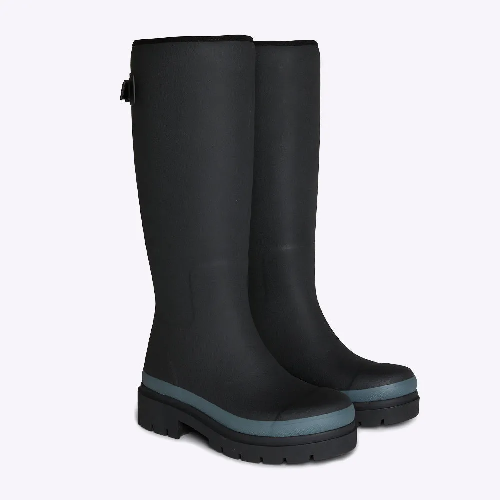 Fergie Tall Rain Boot // Black sold by Merry People