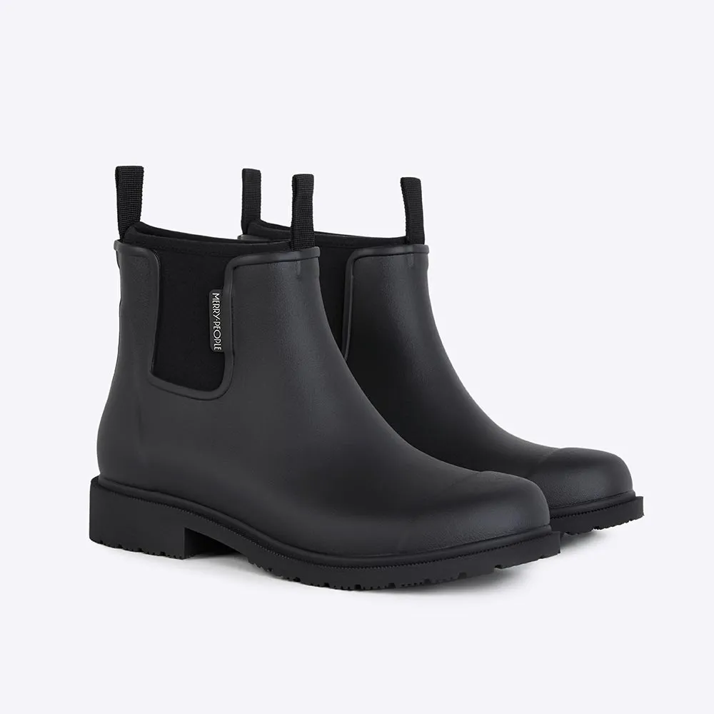 Bobbi Rain Boot // Black & Black sold by Merry People