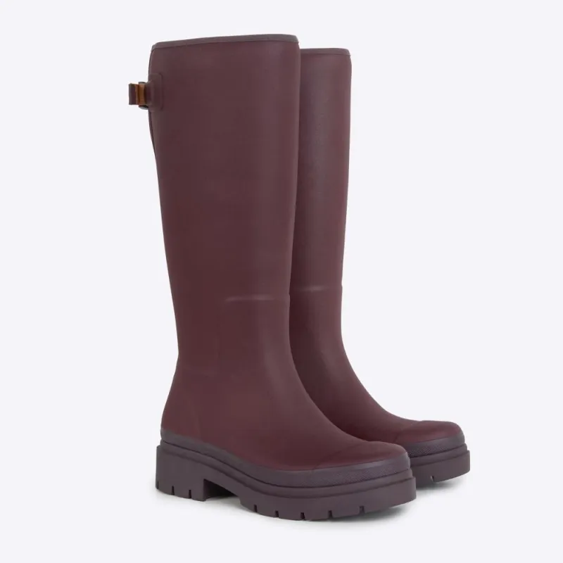 Fergie Tall Rain Boot // Dark Cherry made by Merry People