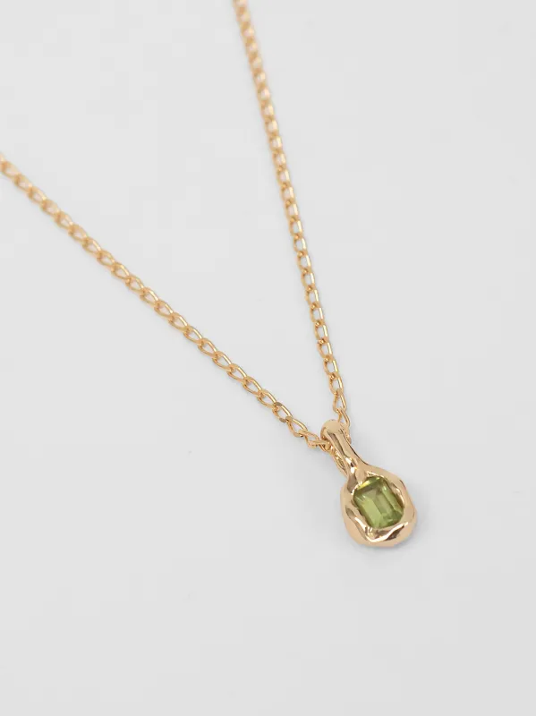 Uma Necklace in Peridot and Gold sold by Wolf Circus