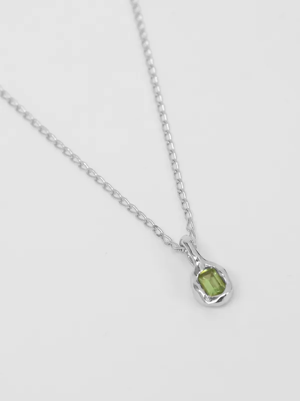 Uma Necklace in Peridot and Sterling Silver sold by Wolf Circus