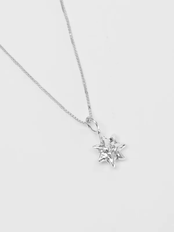 Sun Charm Necklace in Sterling Silver sold by Wolf Circus