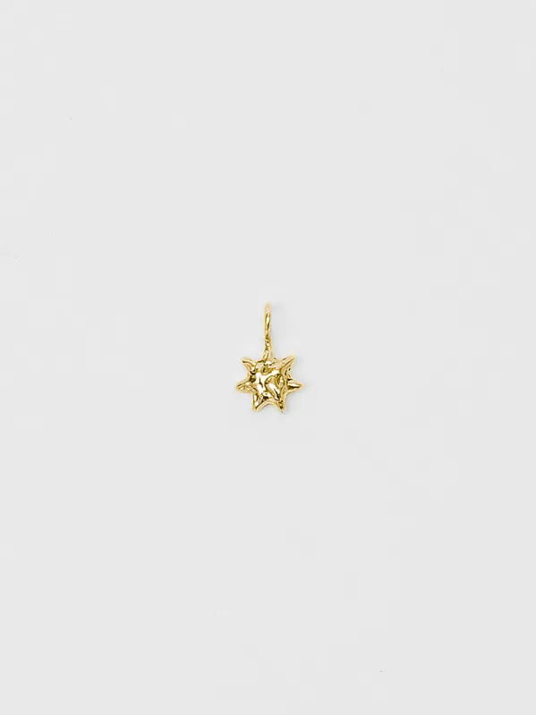 Sun Charm in Gold made by Wolf Circus