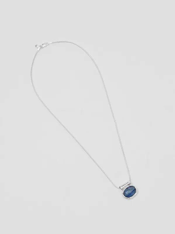 Imogen Necklace in Blue Kyanite and Sterling Silver sold by Wolf Circus
