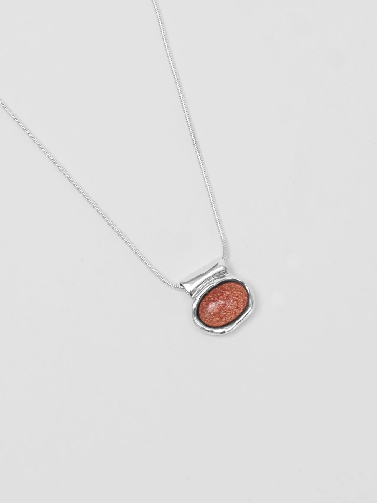 Imogen Necklace in Sunstone and Sterling Silver sold by Wolf Circus product image thumbnail 5