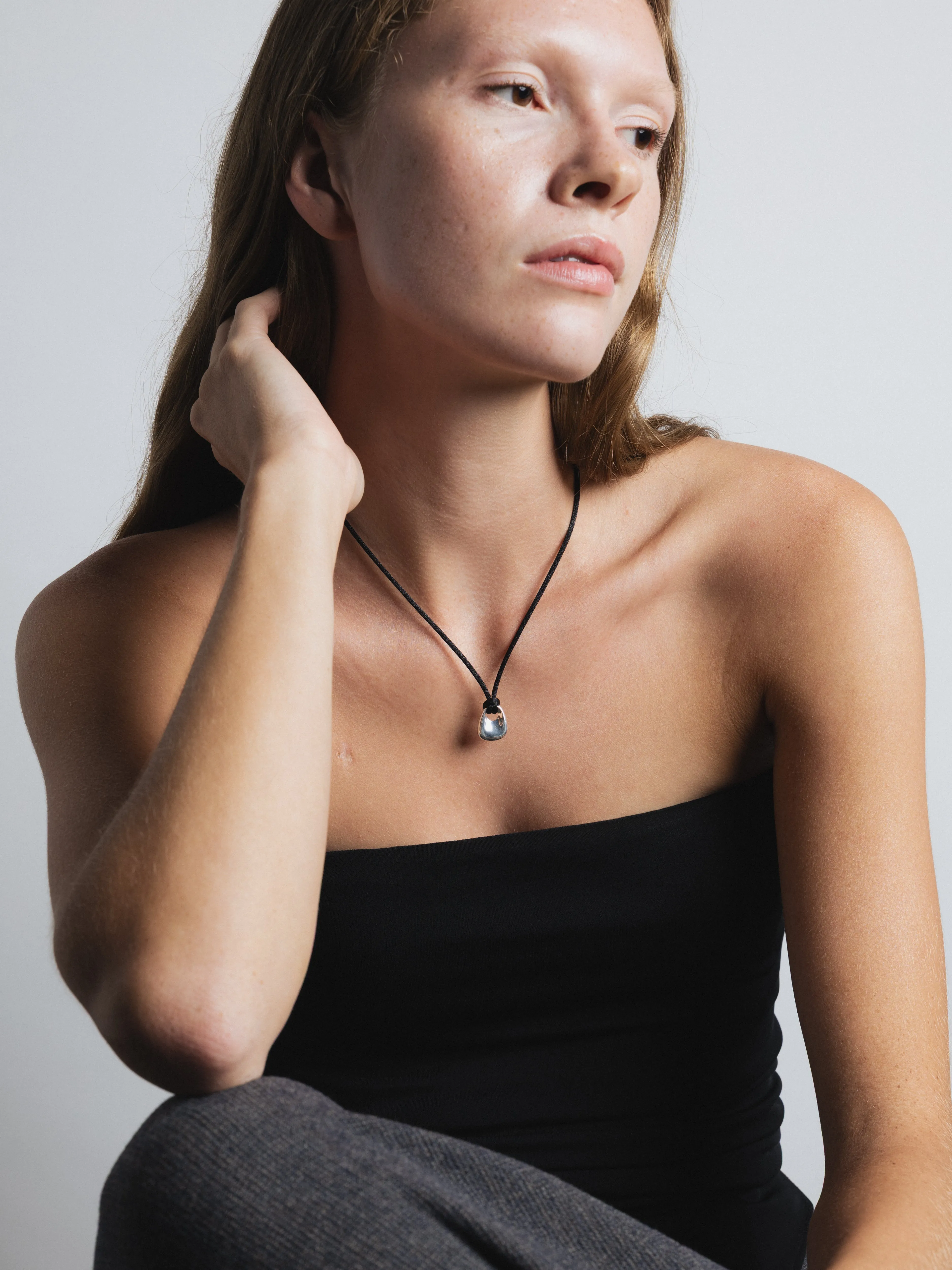 Odette Necklace in Black and Sterling Silver (Sample) sold by Wolf Circus product image thumbnail 2