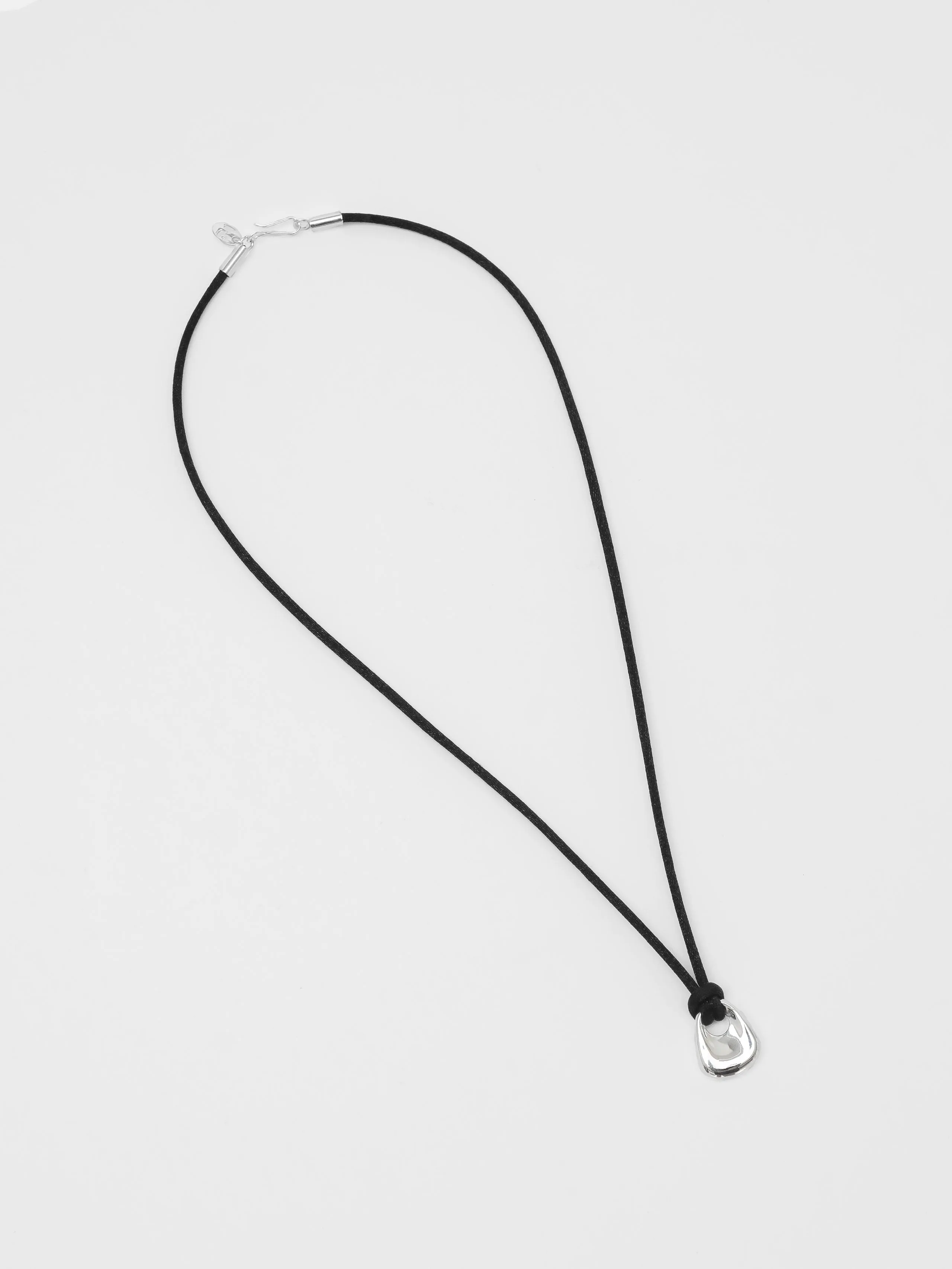 Odette Necklace in Black and Sterling Silver (Sample) sold by Wolf Circus