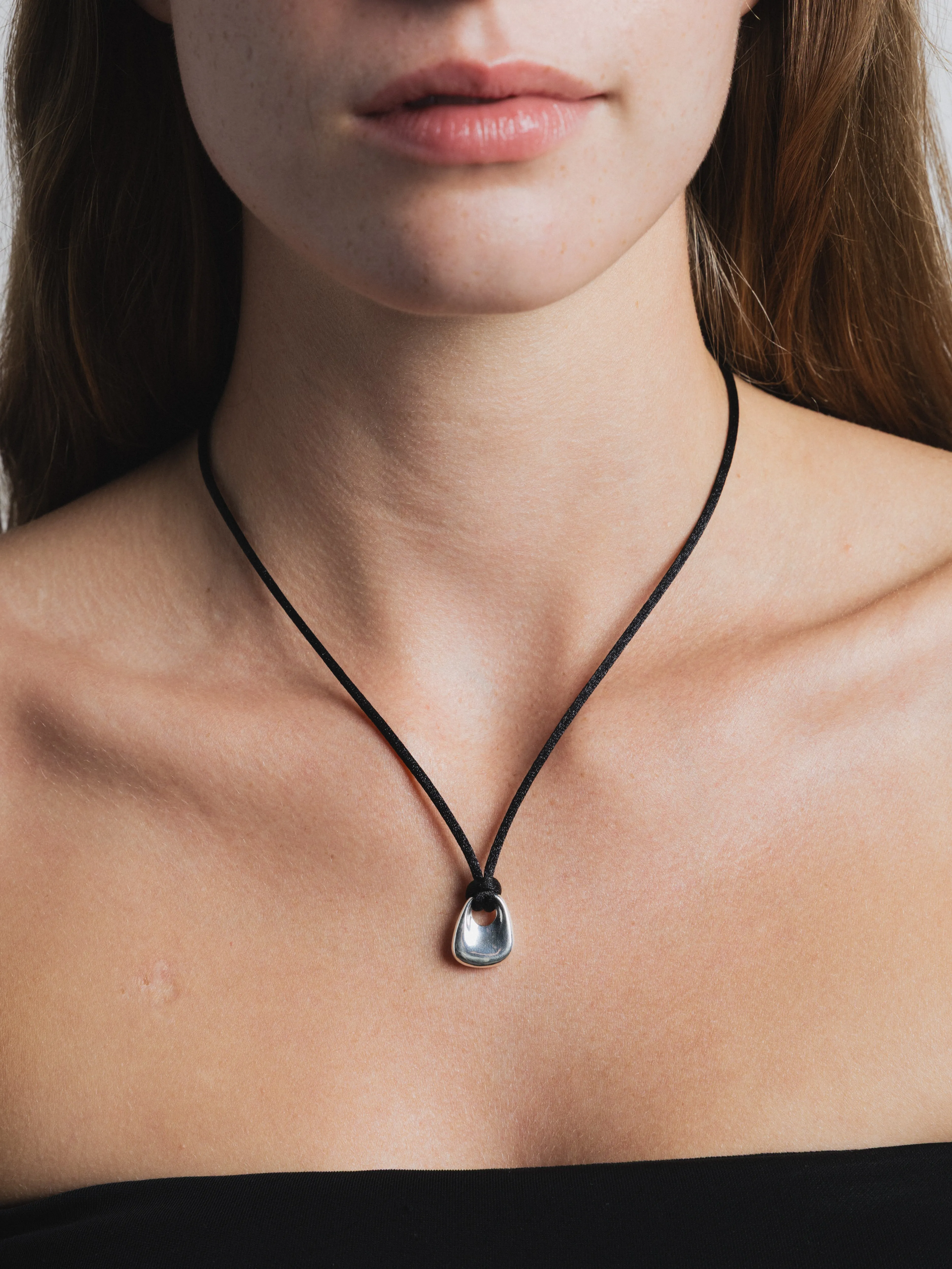 Odette Necklace in Black and Sterling Silver (Sample) sold by Wolf Circus product image thumbnail 3