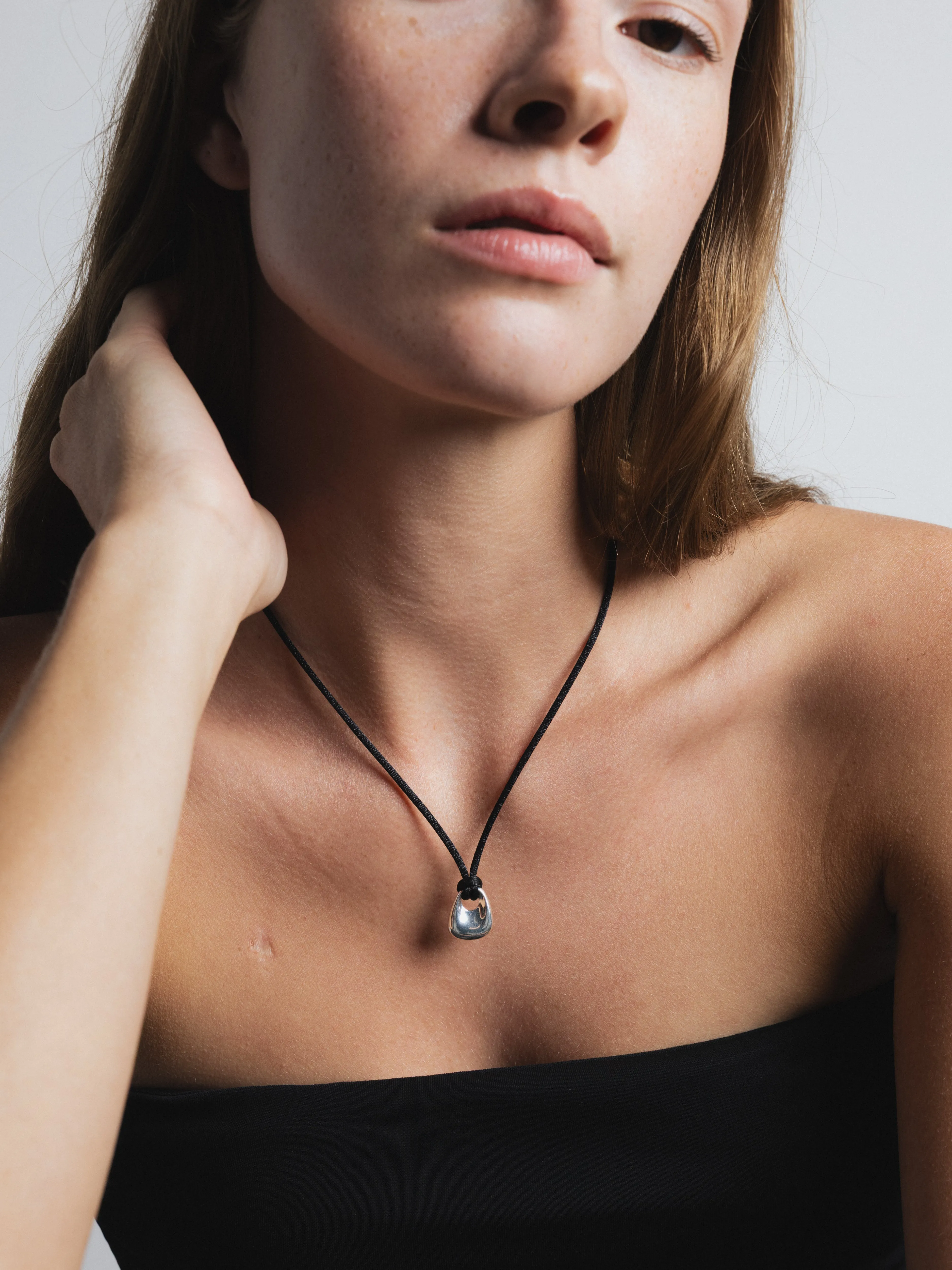 Odette Necklace in Black and Sterling Silver (Sample) sold by Wolf Circus product image thumbnail 4