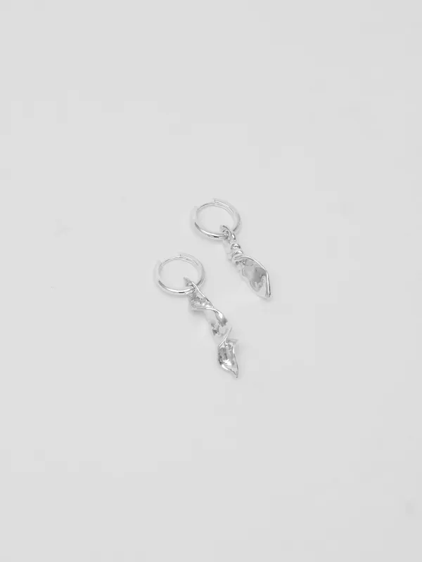 Tidal Hoops in Sterling Silver (Sample) made by Wolf Circus