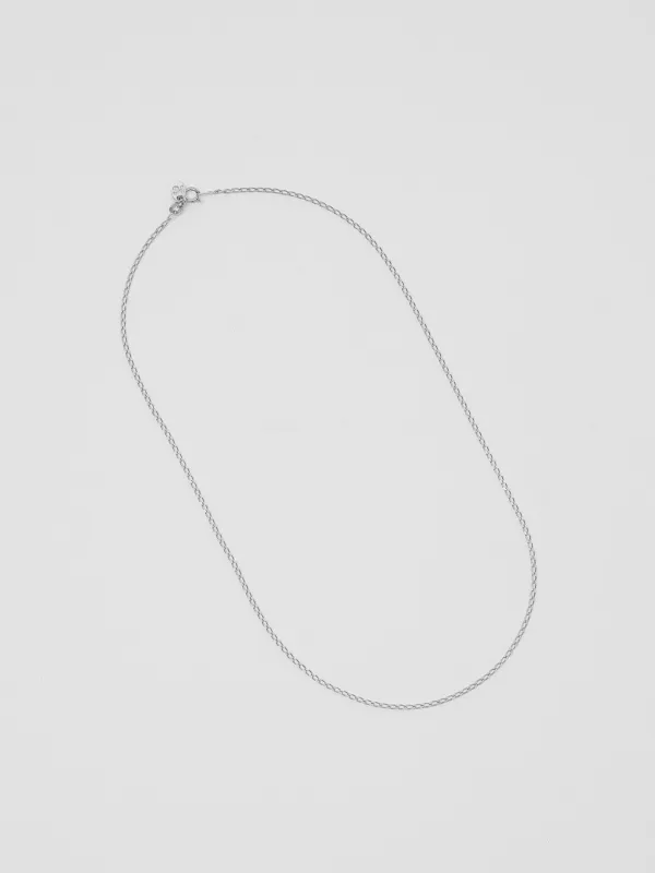 Elongated Curb Chain in Sterling Silver sold by Wolf Circus