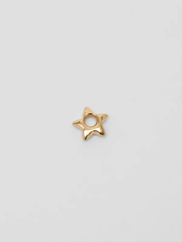 Large Star Charm in Gold made by Wolf Circus